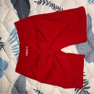 AUROLA Women's Red Athletic Shorts